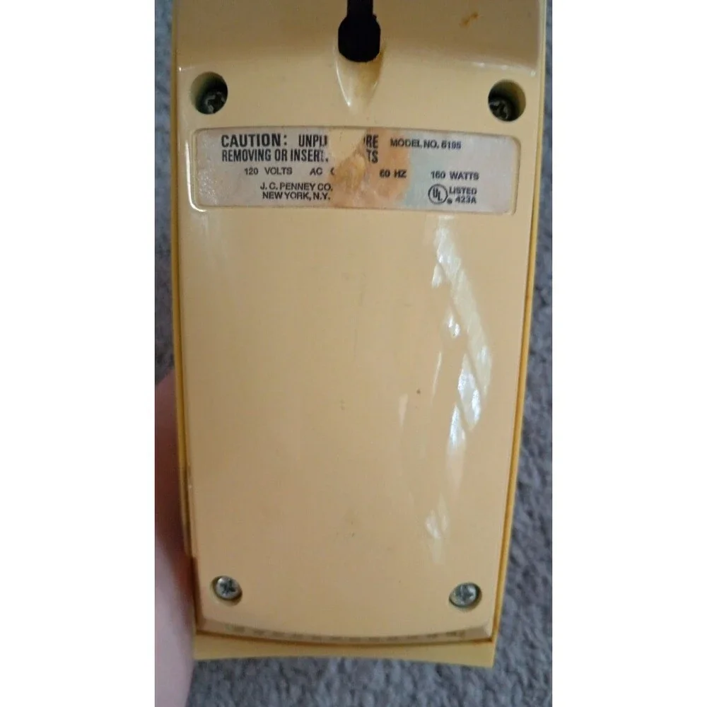 VTG Mustard Colored JC Penny 5-speed Mixer - Model 5195 Retro Farmhouse